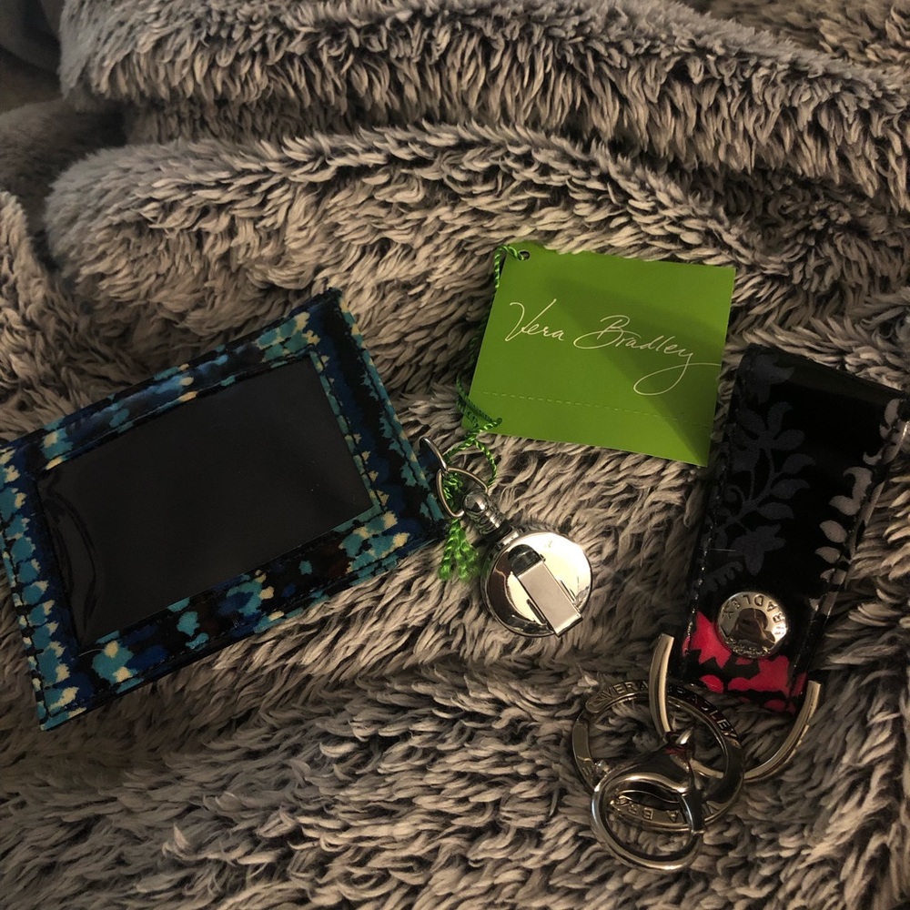 VERA BRADLEY KEY CHAIN SET